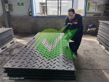 HDPE temporary road track whosesaler Canada-HDPE black panel 